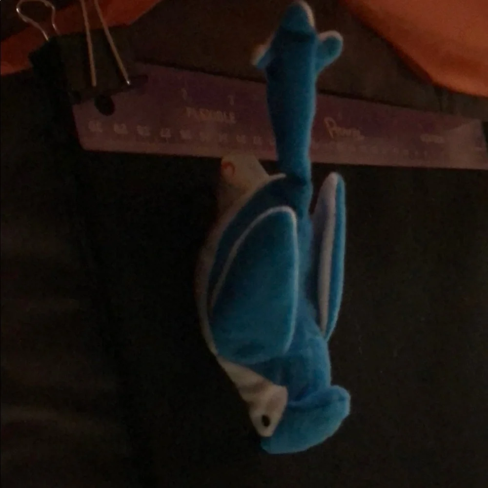 Ty Blue and White Bird Plush Toy